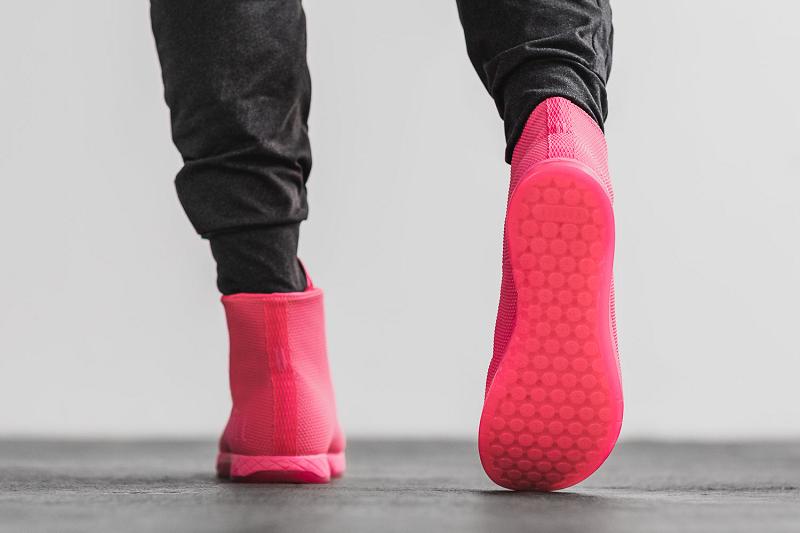 Pink Nobull High-Top Neon Pink Men's Trainers | CA G1465S